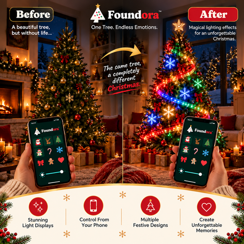 Smart LED Christmas Tree Lights – Foundora™